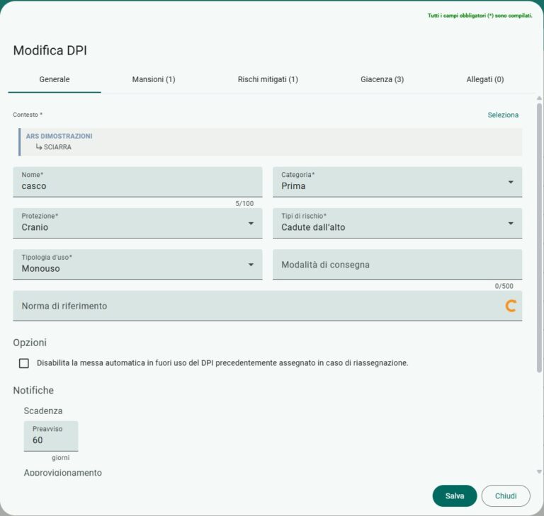 4 modifica dpi uso dipendente