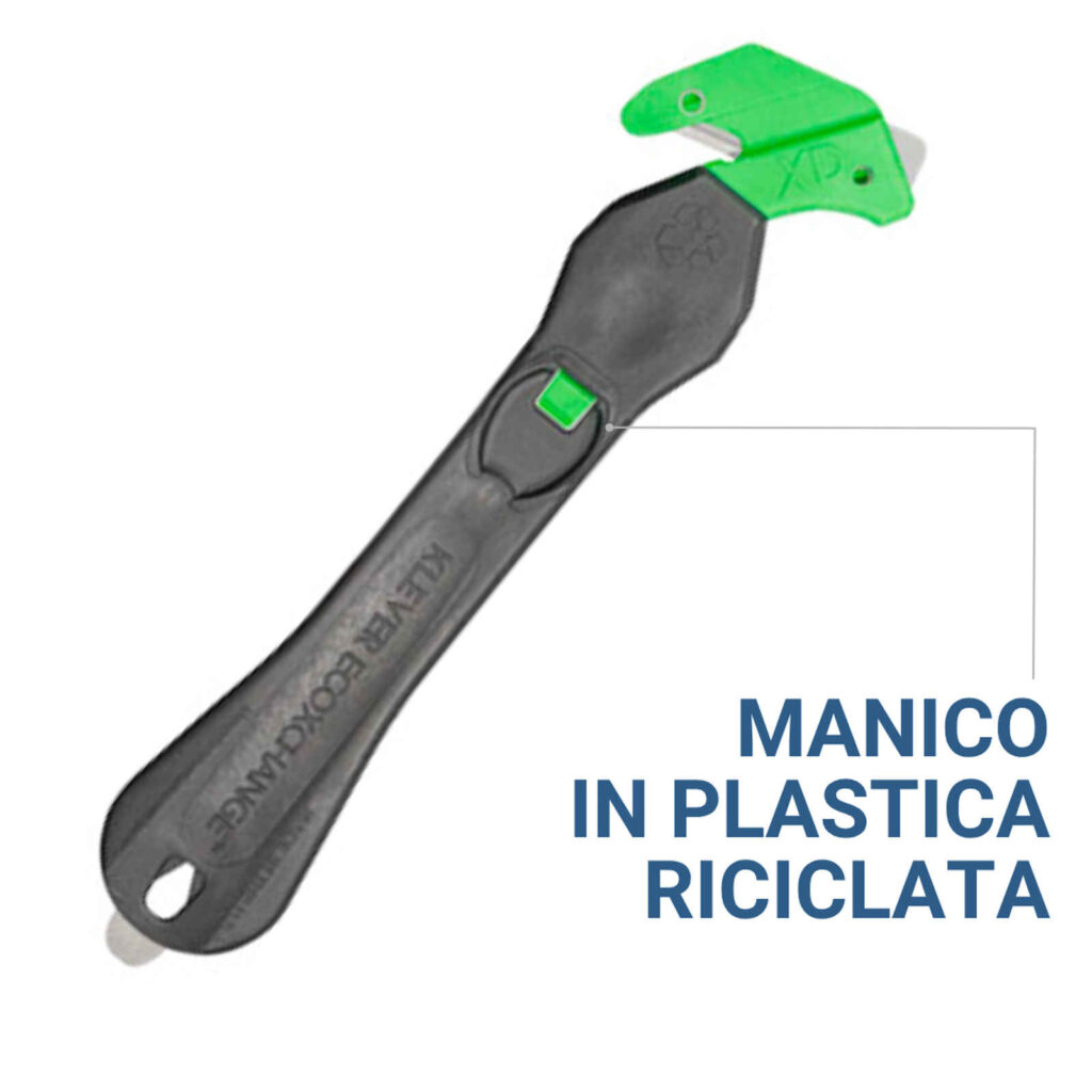 cutter lama incassata acciaio manico plastica riciclata 6